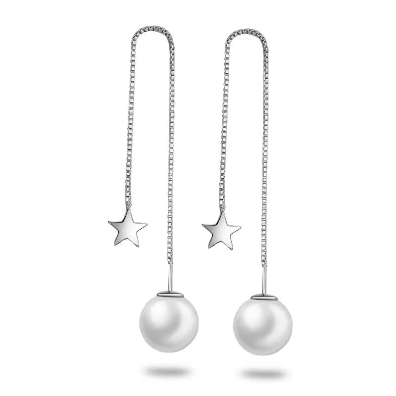 Silver Hook Earrings Dolphin Zircon High Quality
