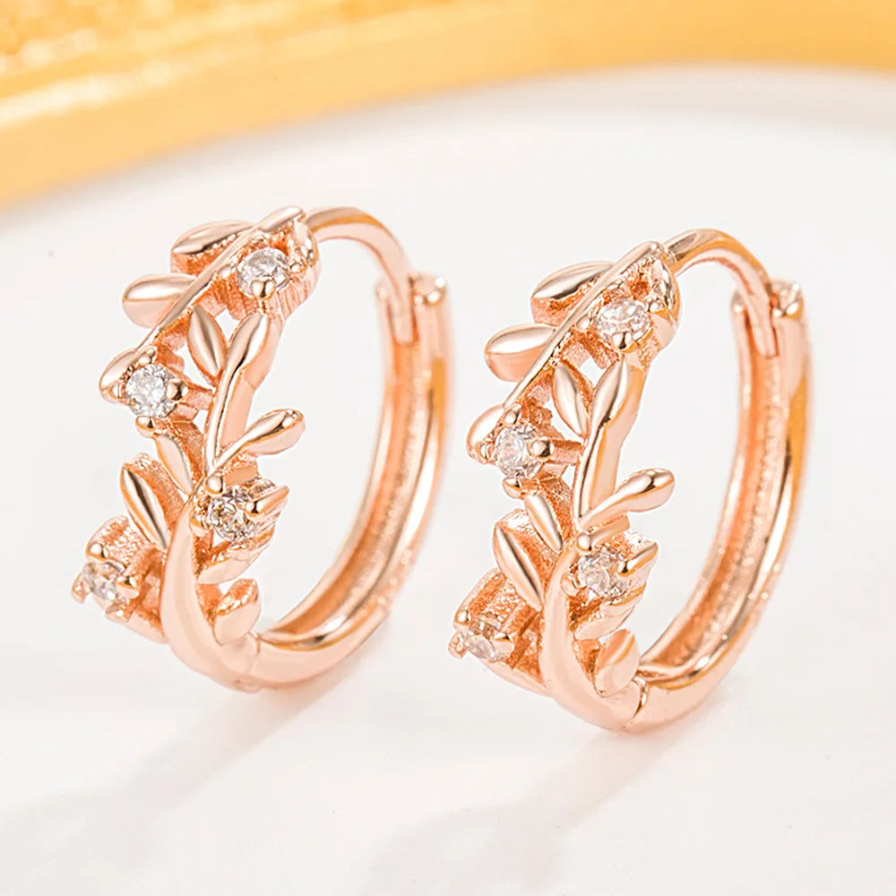 925 Sterling Silver Hoop Earrings Moon Star