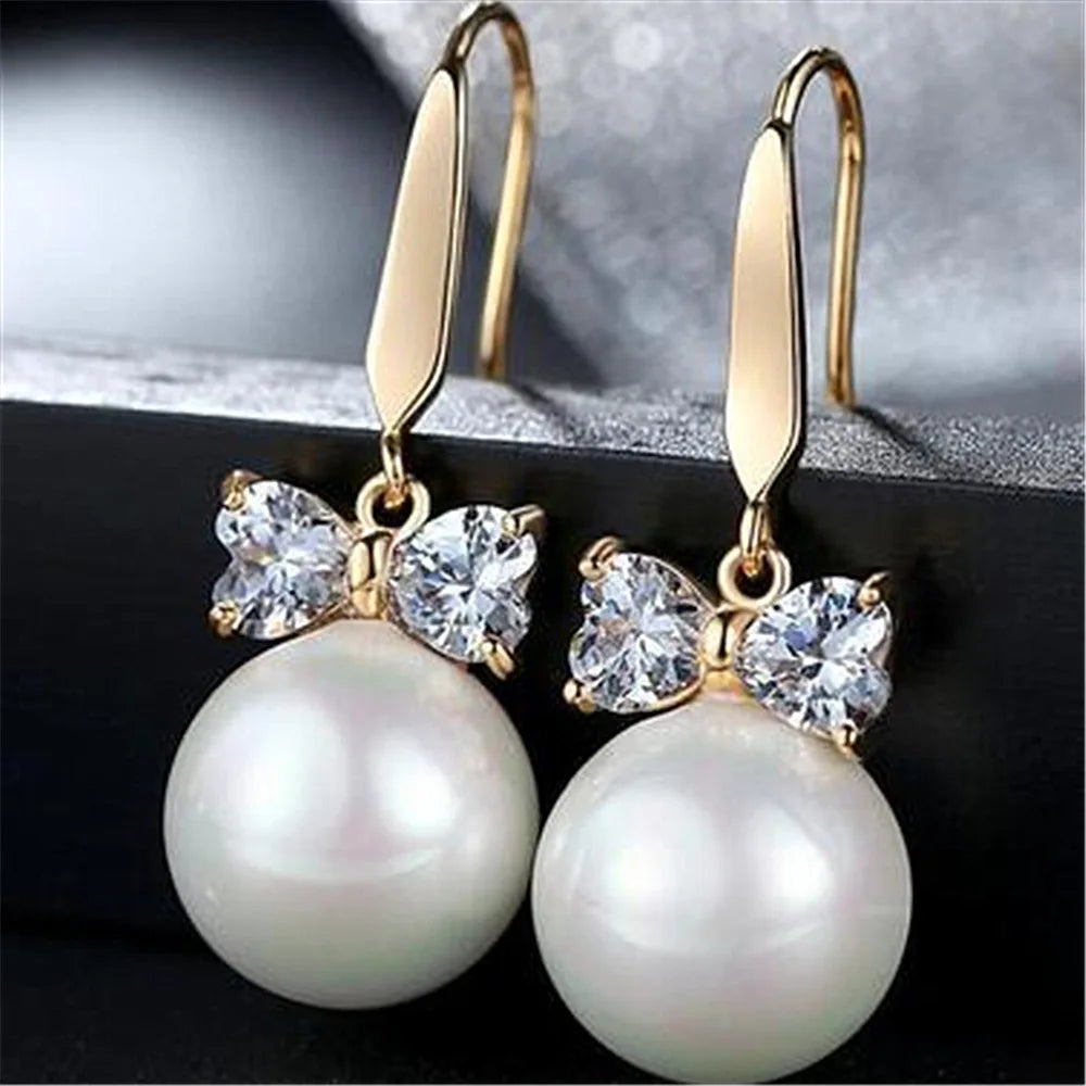 Silver Hook Earrings Dolphin Zircon High Quality