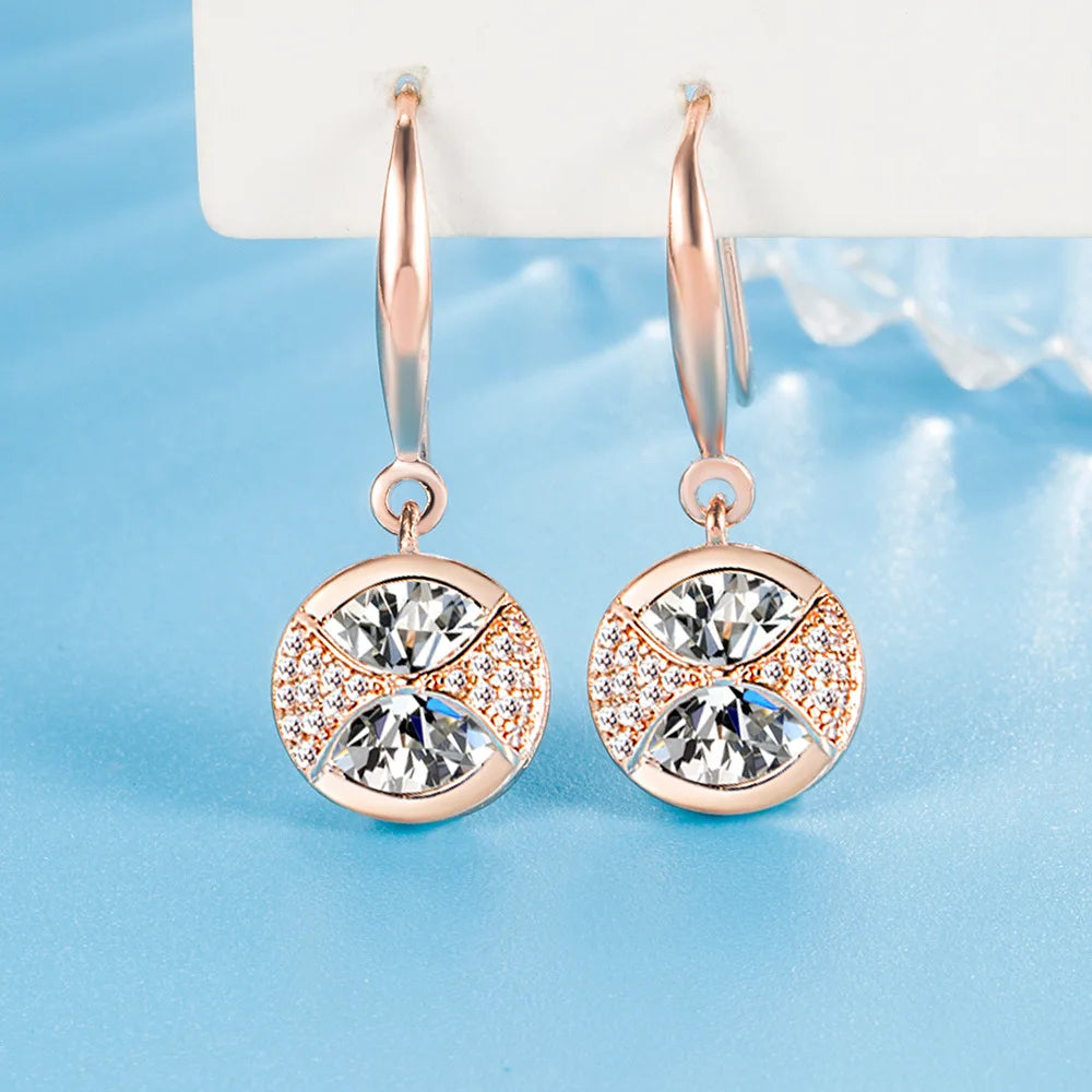 925 Sterling Silver Hoop Earrings Moon Star