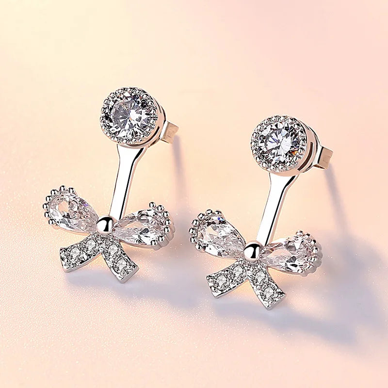 925 Sterling Silver Hoop Earrings Moon Star