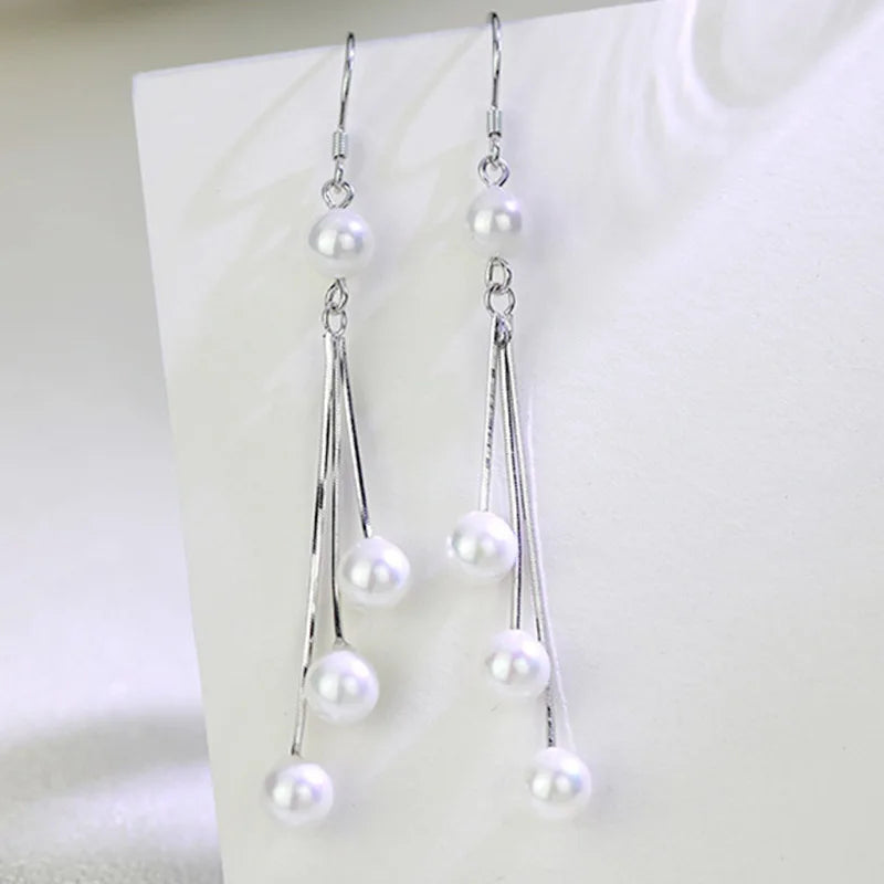 Silver Hook Earrings Dolphin Zircon High Quality