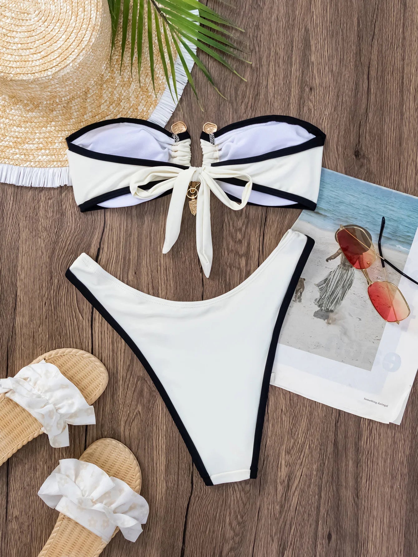 Bandeau Bikini 2025 Women Up Micro Swimwear Brazilian Cut Out Beach