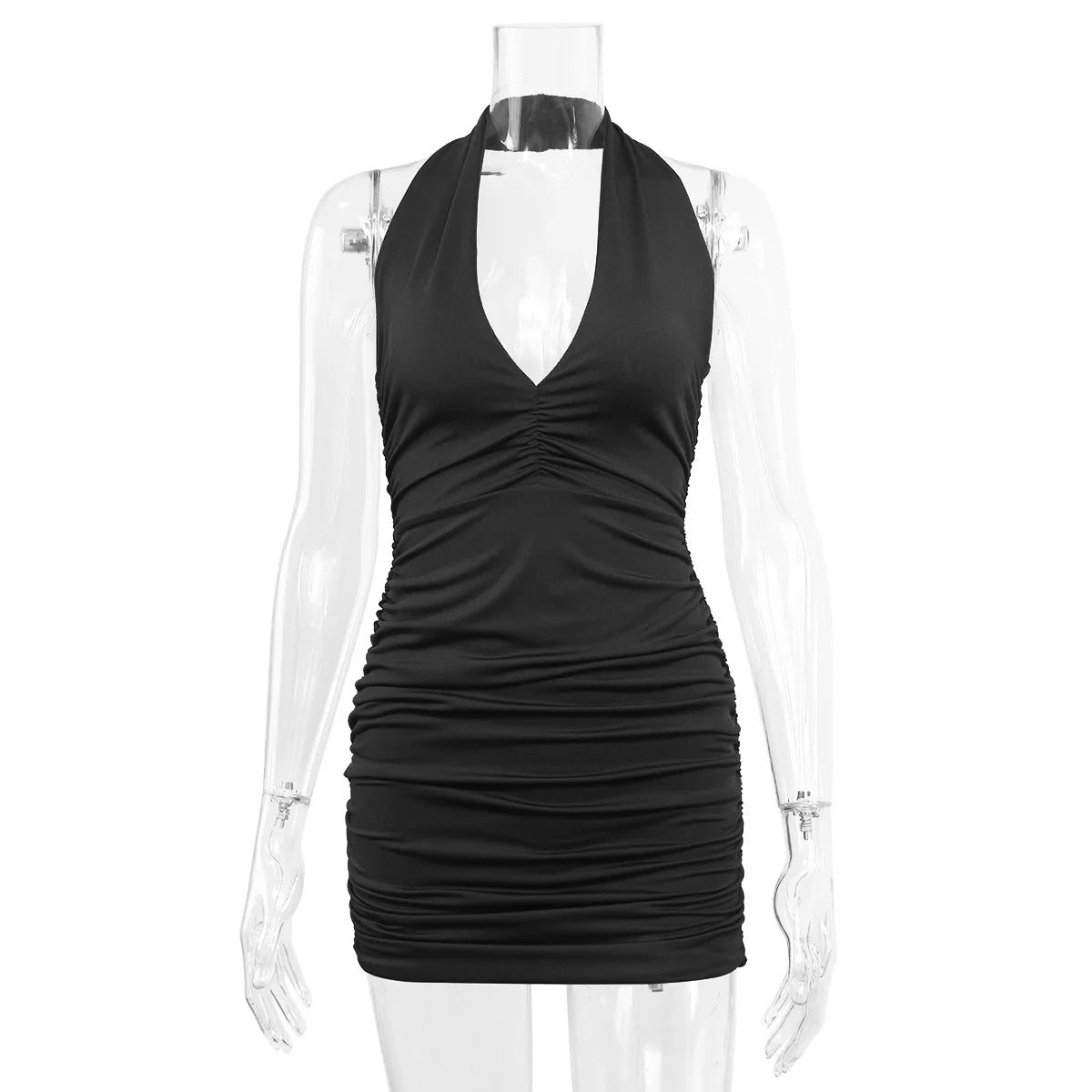 Deep V Evening Party Sleeveless Backlss Dress Summer
