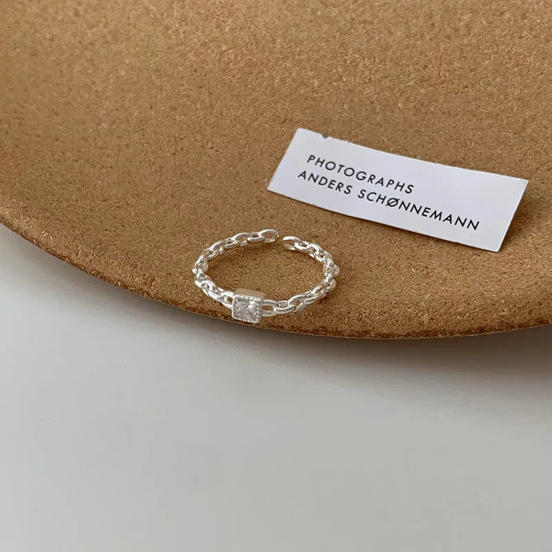 Sterling Silver Ring For Women Jewelry Narrow Finger