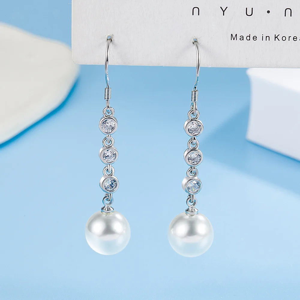 925 Sterling Silver Hoop Earrings Moon Star