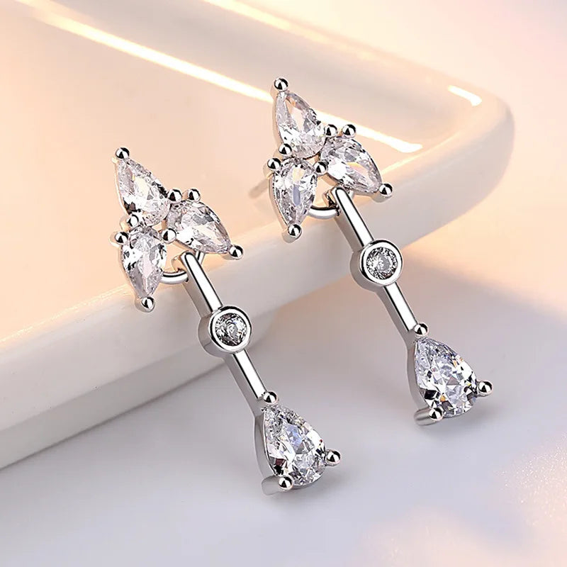 925 Sterling Silver Hoop Earrings Moon Star