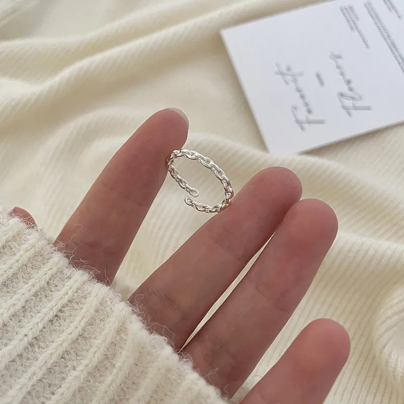 Sterling Silver Ring For Women Jewelry Narrow Finger