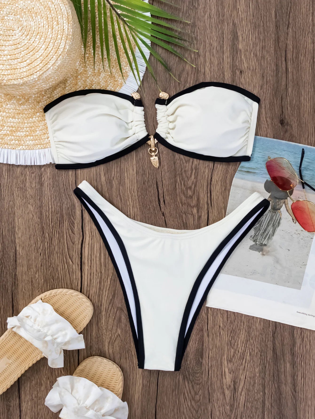 Bandeau Bikini 2025 Women Up Micro Swimwear Brazilian Cut Out Beach