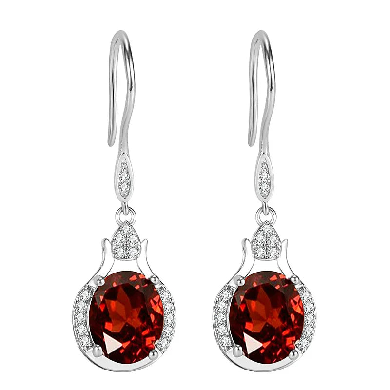 Silver Hook Earrings Dolphin Zircon High Quality