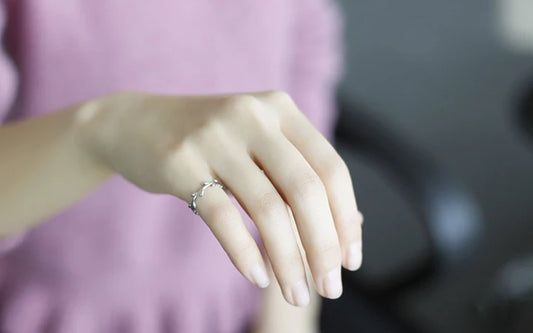 925 Sterling Silver Rings For Women Simple Leaves