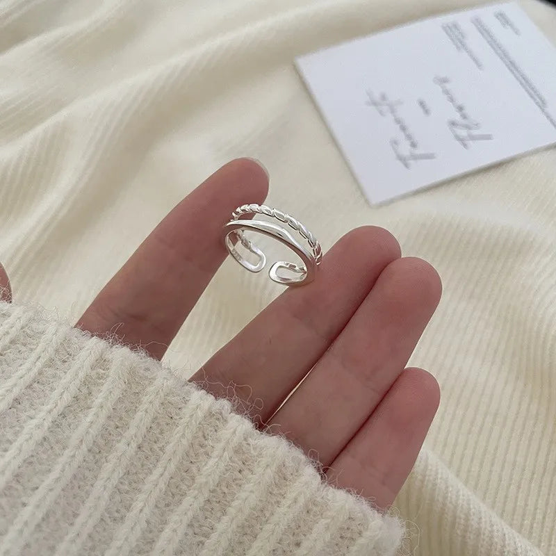 Sterling Silver Ring For Women Jewelry Narrow Finger