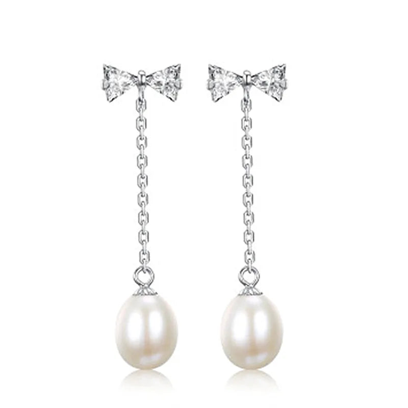 Silver Hook Earrings Dolphin Zircon High Quality