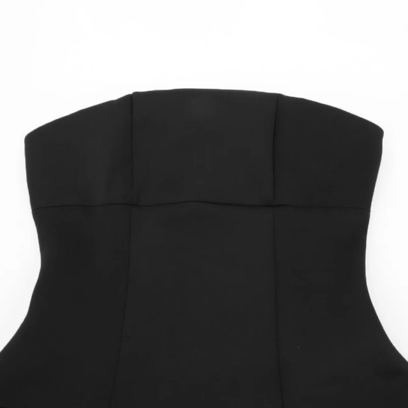 A-Line Dress Women's Summer New Solid Sleeveless Off Shoulder