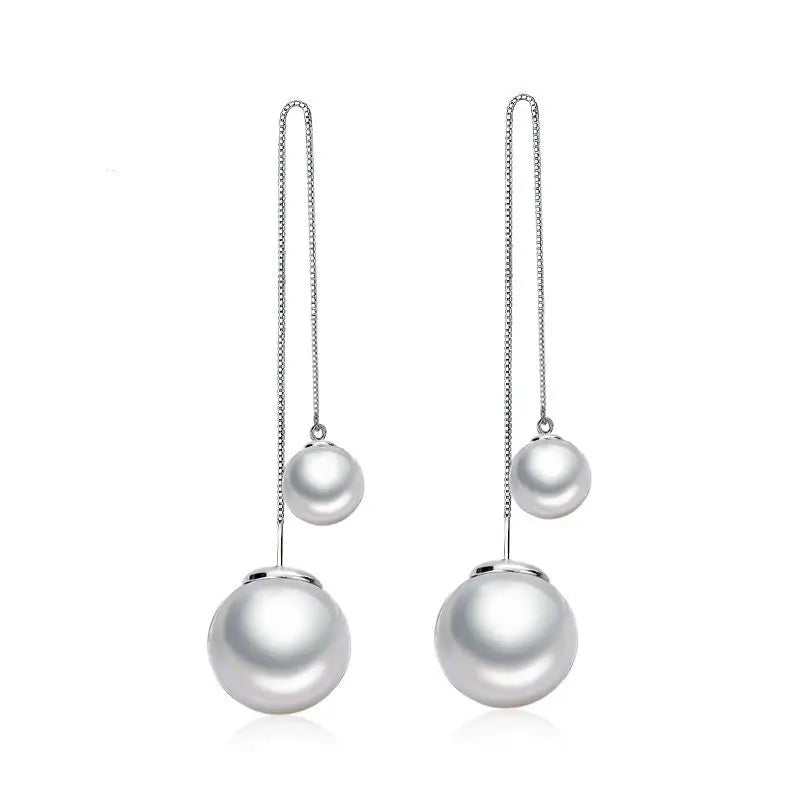 Silver Hook Earrings Dolphin Zircon High Quality