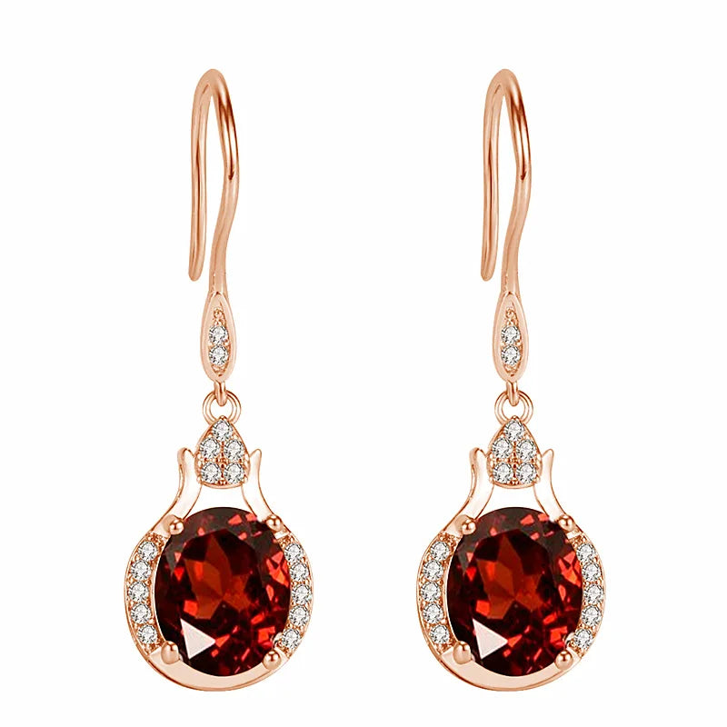 Silver Hook Earrings Dolphin Zircon High Quality