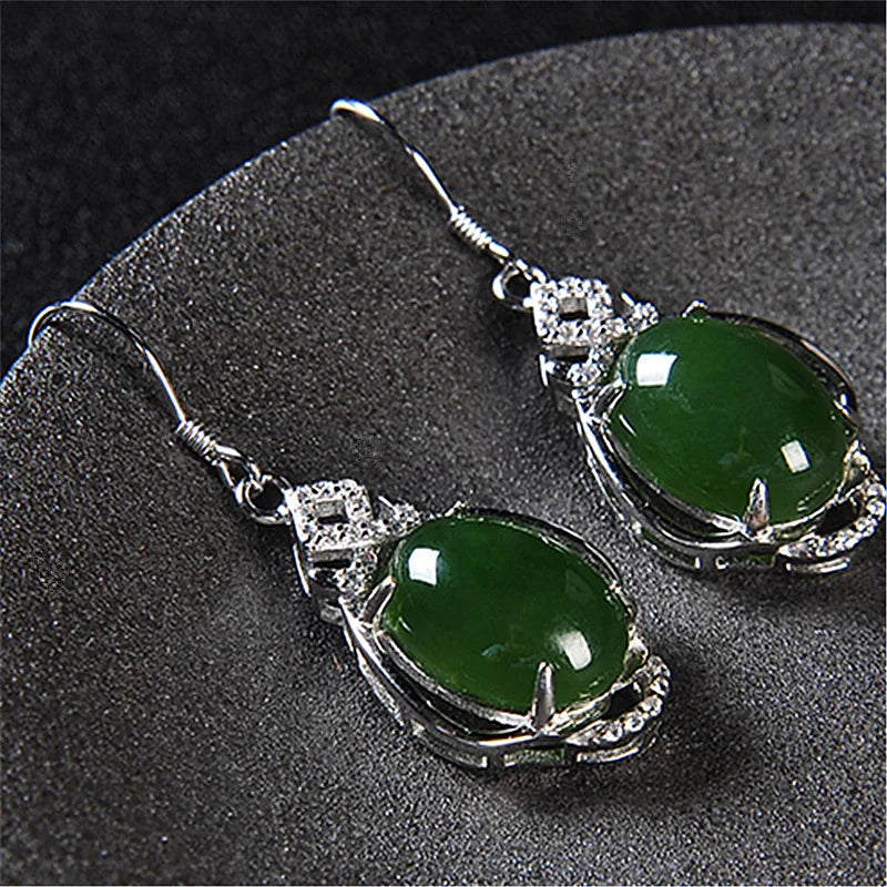 Silver Hook Earrings Dolphin Zircon High Quality