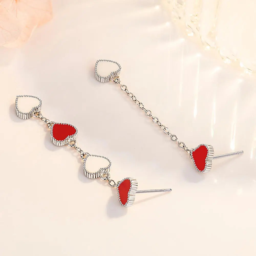 925 Sterling Silver Hoop Earrings Moon Star