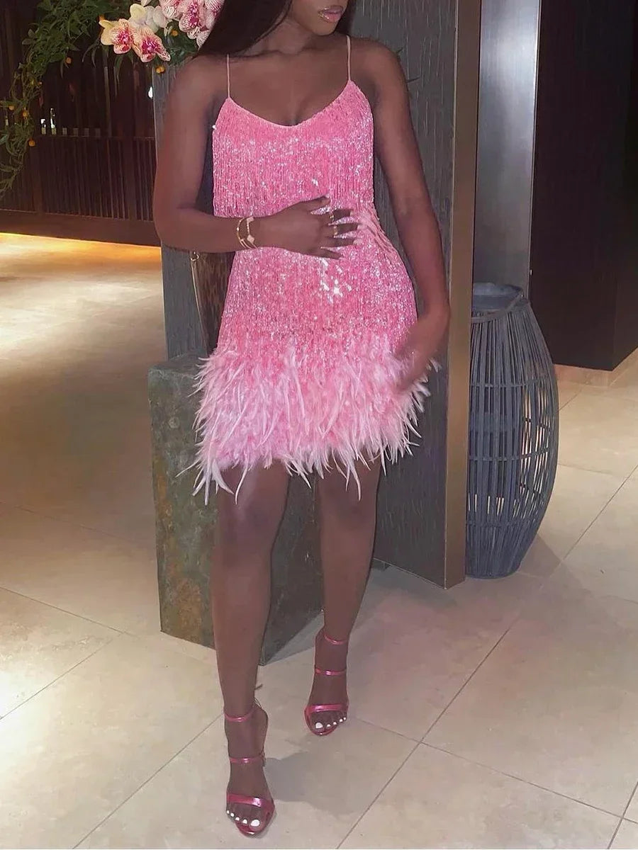 Dress Luxury Sleeveless V Neck Club Party Summer