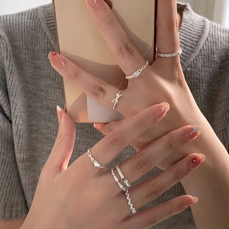 Sterling Silver Ring For Women Jewelry Narrow Finger