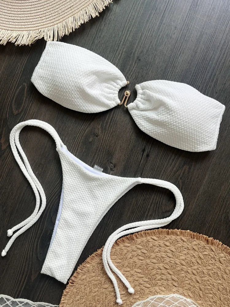 Sexy Women Swimsuit Micro Bikini 2025 Female Swimming Suit Beachwear